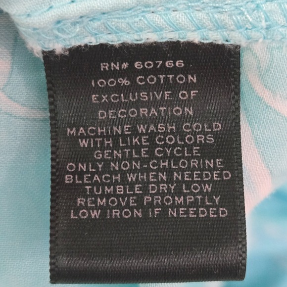 Lauren Ralph Lauren Button Up Shirt Dress Long Sleeve Top Crest Geometric Large - Picture 12 of 15